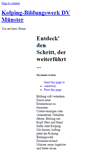 Mobile Screenshot of bildungswerk.kolping-ms.de